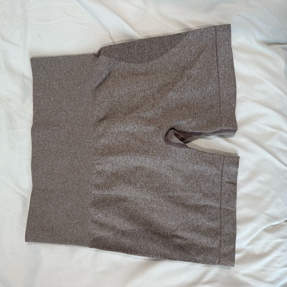 Brown Contour High Waisted Shorts - Picture 1 of 2